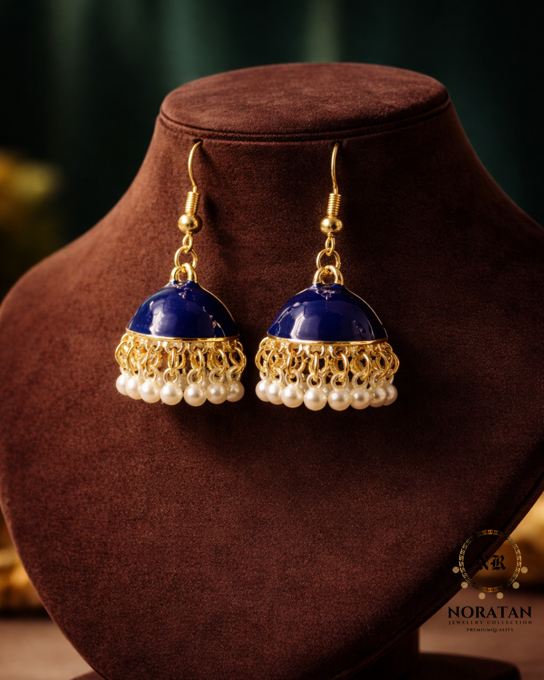 Pearl Drop Jhumka Earrings | Elegant Office Jewellery Pakistan