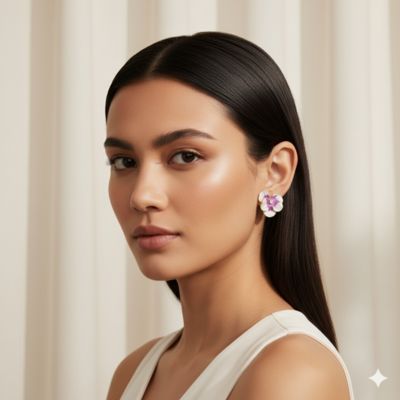 Flower Stud earring Party Wear Jewellery for Women Pakistan