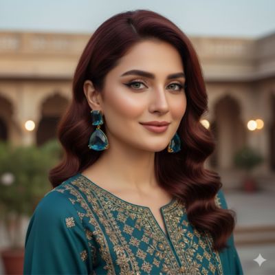 Double stone drop earrings - Elegant Jewellery for Women Pakistan