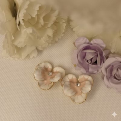 Flower Stud earring Party Wear Jewellery for Women Pakistan