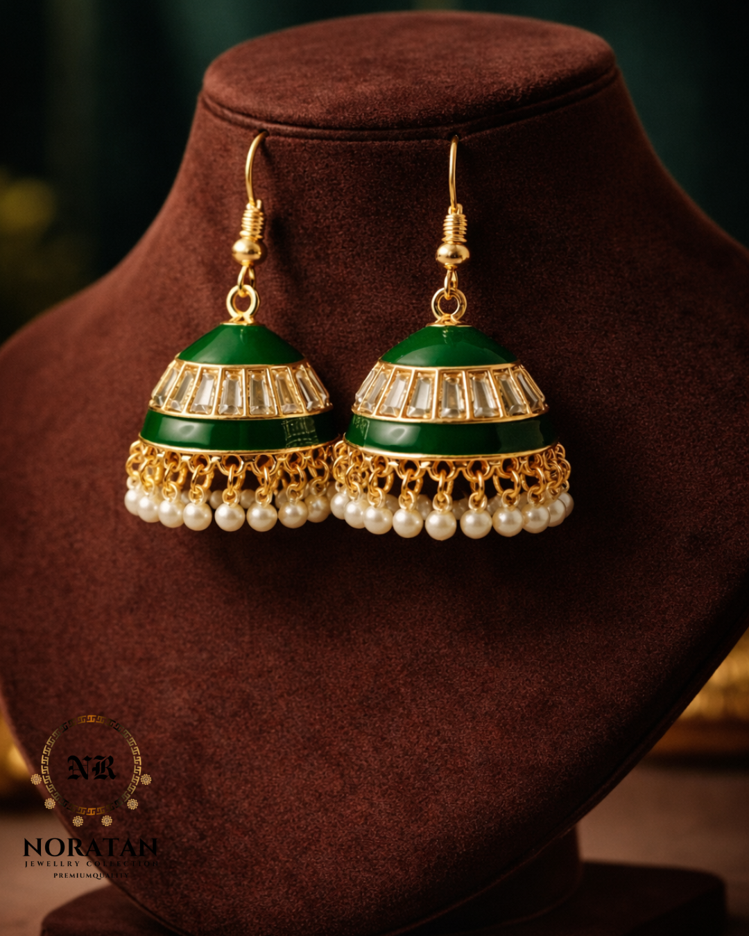 Minimal Round Jhumka Earrings  karachi