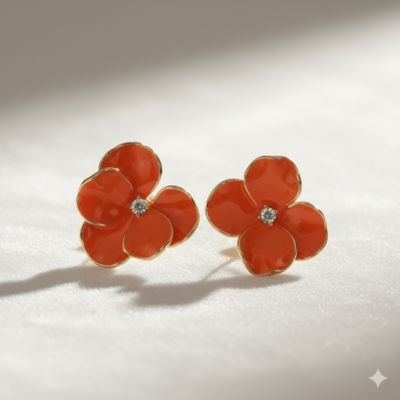 Flower Stud earring Party Wear Jewellery for Women Pakistan