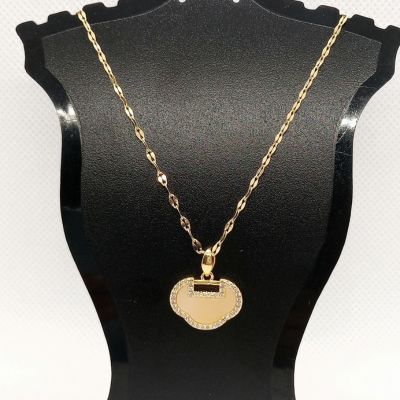 Golden Heart-Edge Pendant
