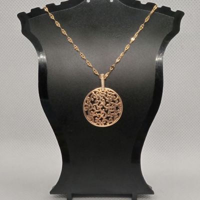 Golden Bloom Medallion Pendant
